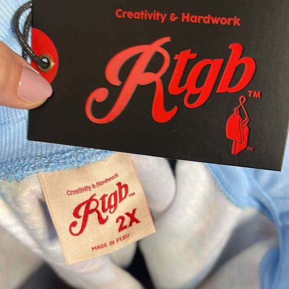 RTGB Men’s shorts size 2X with drawstring and front and back pockets. - Picture 3 of 5